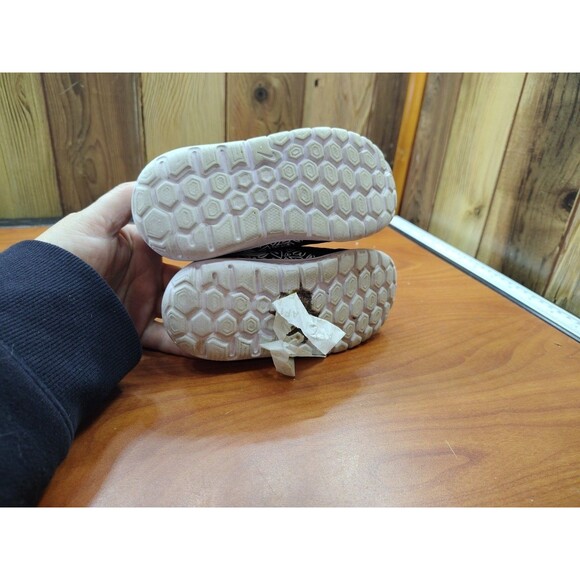 Nike Flex Experience RN5 Toddler Size 8C Black White Heart Print Slip On Sneaker - Picture 6 of 6